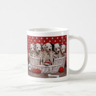 Dalmatiner Welpen in Basketball Kaffee Tasse