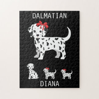 Dalmatiner Welpen Puzzle mit personalisiertem Name