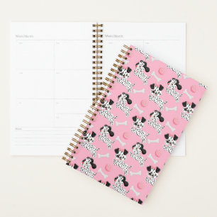 Dalmatiner Welpen Schwarze Flecken Rosa Spielball Planer