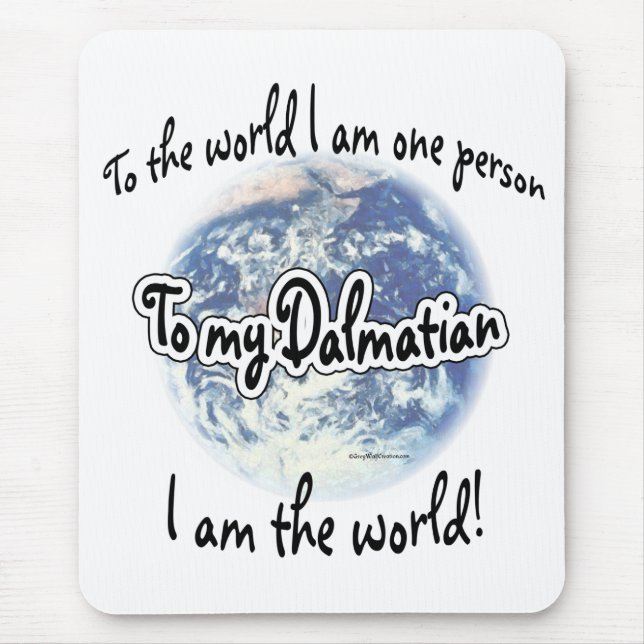 Dalmatiner Welt 2 Mousepad (Vorne)