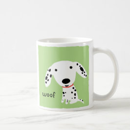 Dalmatiner Woof | Niedlicher Welpenhund Tasse