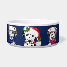 Dalmatiner zu Weihnachten Napf