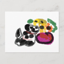 dalmatinische Sonnenblumen Postkarte