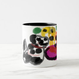 dalmatinische Sonnenblumen Zweifarbige Tasse