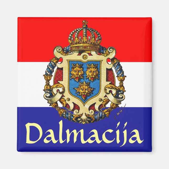 Dalmatinische Wappen Magnet (Vorne)