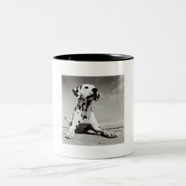 Dalmation Welpe Zweifarbige Tasse (Mittel)