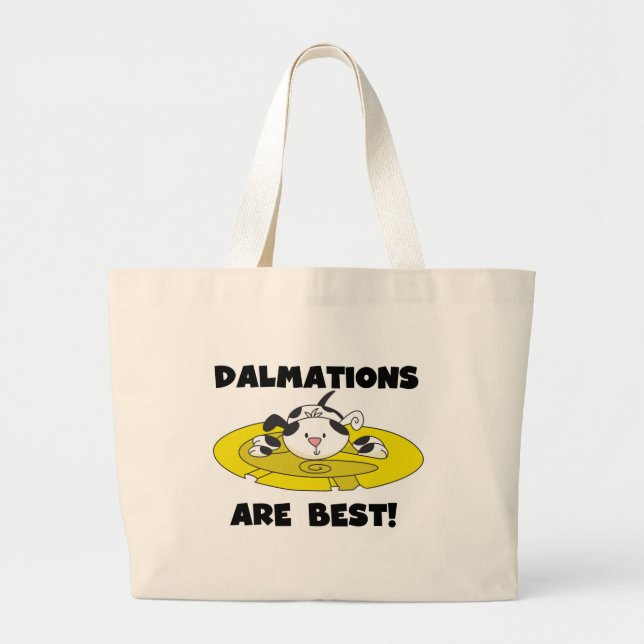 Dalmations sind beste T-Shirts und Geschenke Jumbo Stoffbeutel (Vorne)