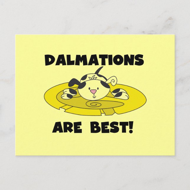 Dalmations sind beste T - Shirts und Geschenke Postkarte (Vorderseite)