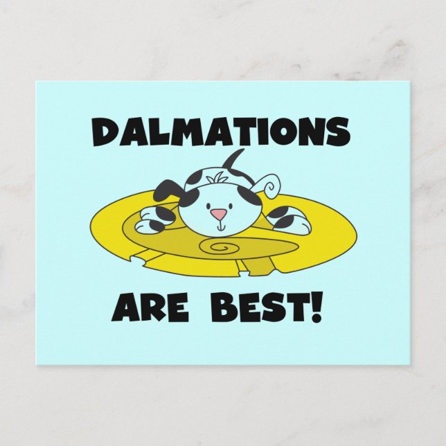 Dalmations sind die besten T - Shirt und Geschenke Postkarte (Vorderseite)