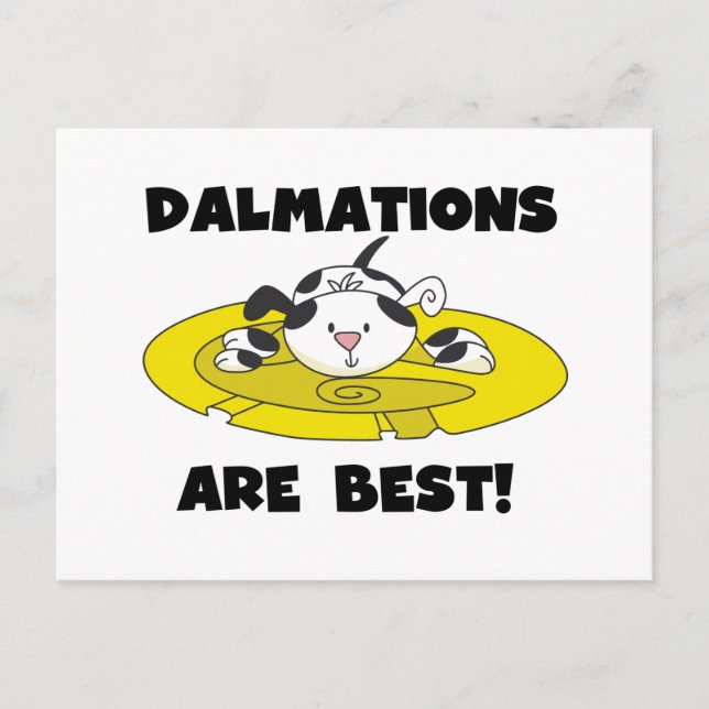 Dalmations sind die besten T - Shirt und Geschenke Postkarte (Vorderseite)