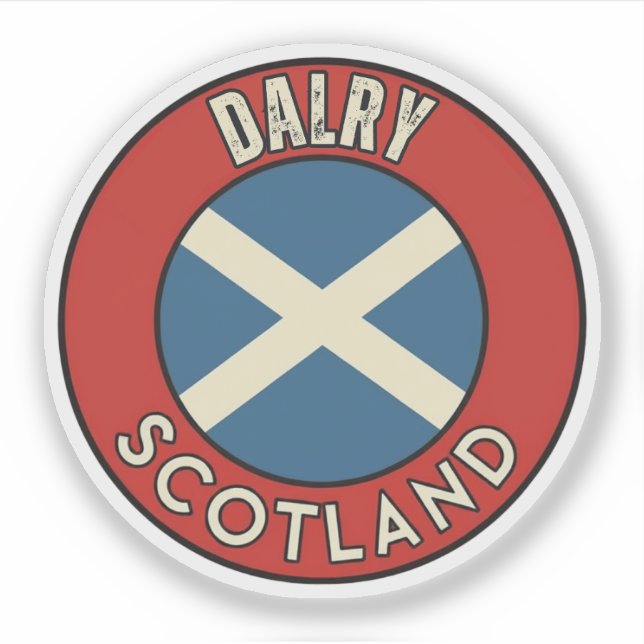 Dalry, Schottland Aufkleber (Vorderseite)