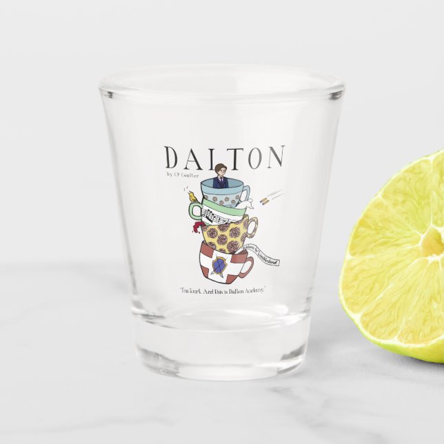 Dalton Audiobook Shot Glass - Teacups Schnapsglas (Vorderseite)