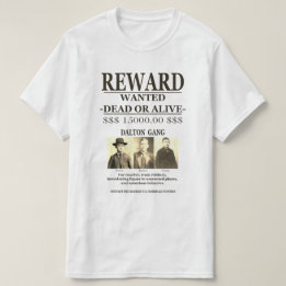 Dalton-Bande 💰 Kopfgeld WANTED T-Shirt