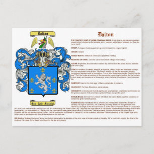Dalton (Bedeutung (irisch)) Postkarte