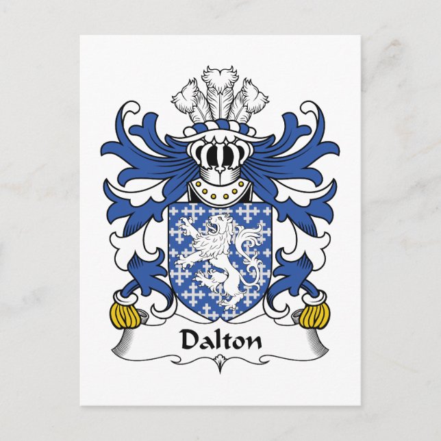 Dalton Familienwappen Postkarte (Vorderseite)