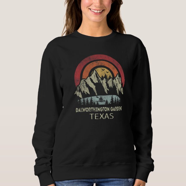 Dalworthington Gardens Texas Mountain Sunset Sunri Sweatshirt (Vorderseite)