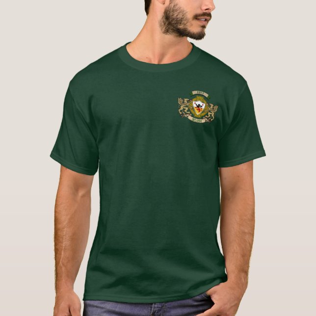 Daly Irish Shield & Griffins Personalisiert T-Shirt (Vorderseite)