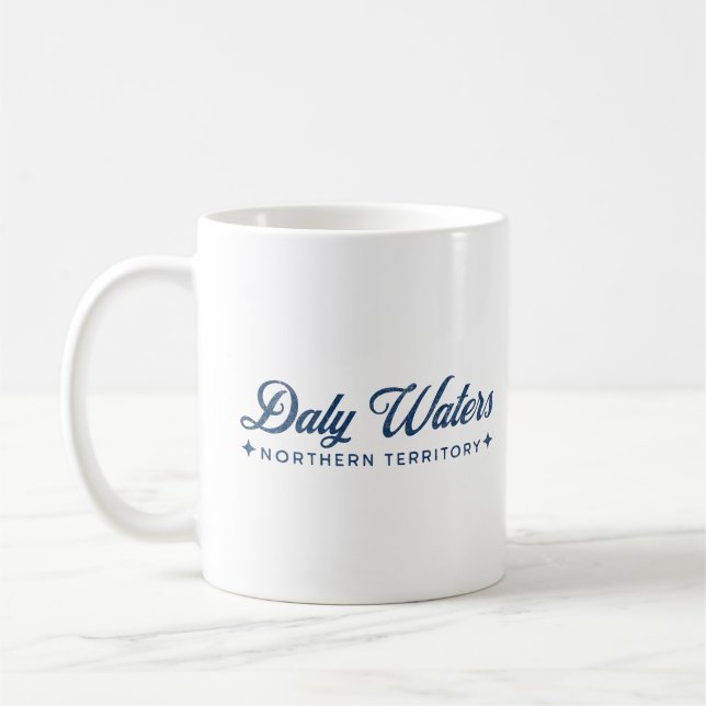 Daly Waters Distressed Classic Blue , Australien Kaffeetasse (Links)