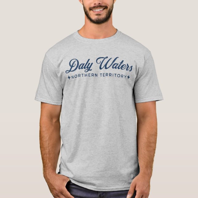 Daly Waters Distressed Classic Blue , Australien T-Shirt (Vorderseite)