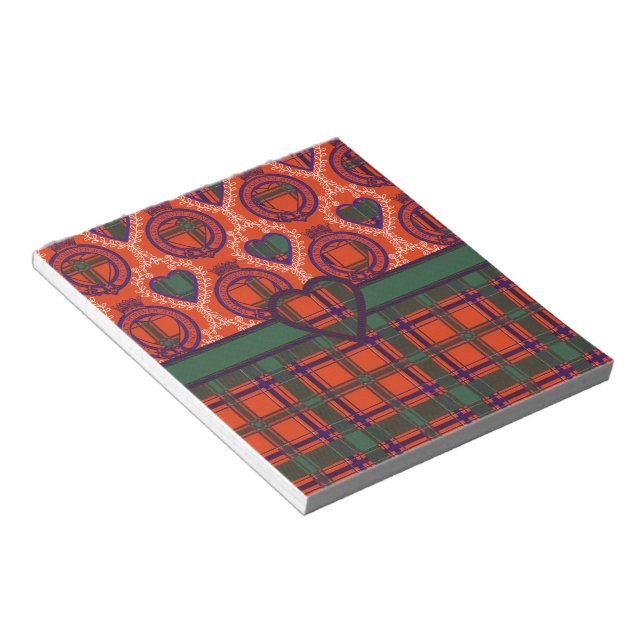 Dalzell Scottish Tartan Notizblock (angewinkelt)