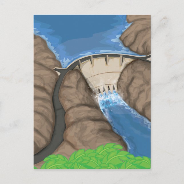 Dam Postkarte (Vorderseite)