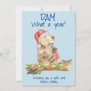 Dam What a Year Beaver 2020 Weihnachten