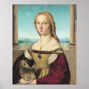 Dama col liocorno oder Lady mit Unicorn Poster