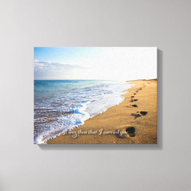 Damals war es, dass ich dich getragen habe. 14x11 leinwanddruck (Vorderseite)