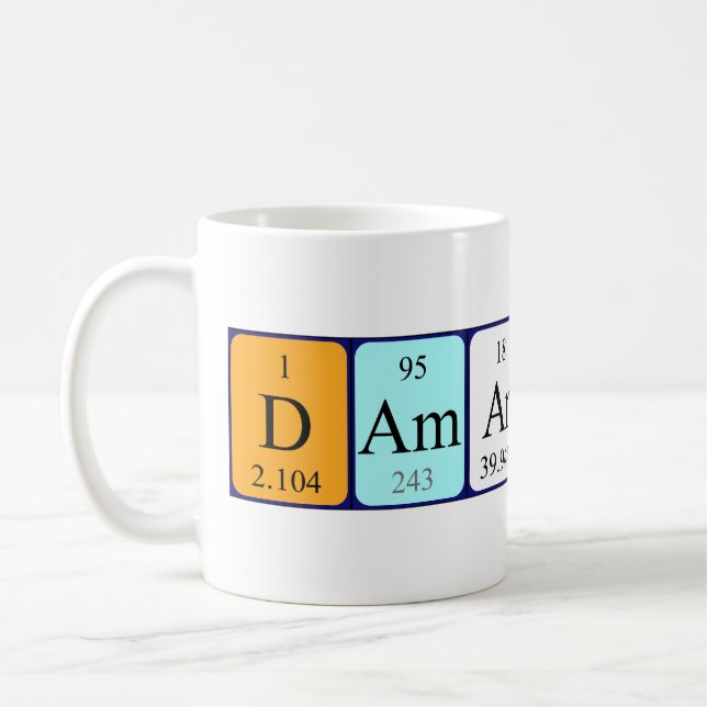 Damarion Periodenname Tasse (Links)