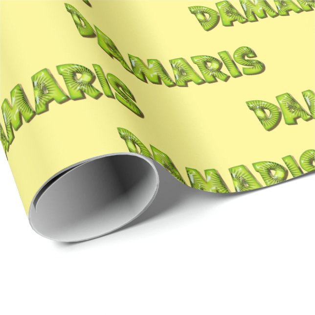 Damaris Kiwi Fruit Geschenk papier Geschenkpapier (Rolleneckpunkt)