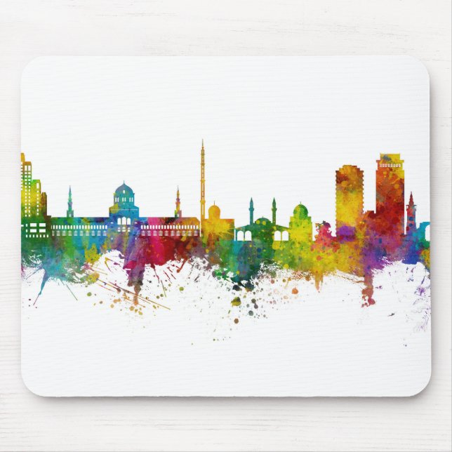 Damascus Syria Skyline Mousepad (Vorne)