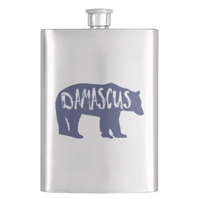 Damascus Virginia Bear Flachmann (Vorderseite)