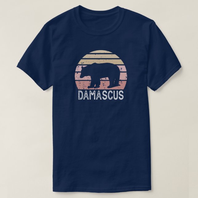 Damascus Virginia Retro Bear T-Shirt (Design vorne)