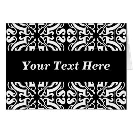 Damask 1 (schwarz und weiß)