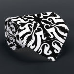 Damask 1 (schwarz und weiß) krawatte<br><div class="desc">Schönes Schwarz & Weiß Damast Sortiment von Uneek Produkten !</div>