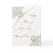 Damask 30. Hochzeitstag Grußkarte