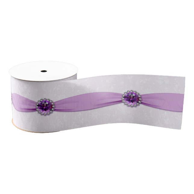 Damask 33. Hochzeitstag Ripsband (Spule)