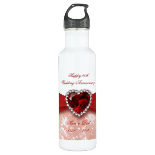 Damask 40. Hochzeitsszenario Trinkflasche