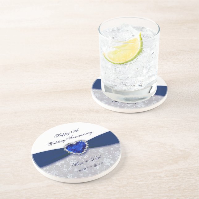 Damask 45. Untersetzer zum Hochzeitstag (Seite)