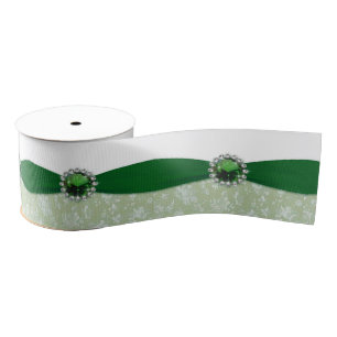 Damask 55. Hochzeitstag Ripsband