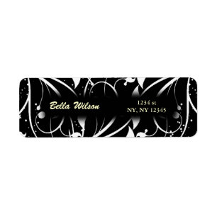 Damask-Adressetikett