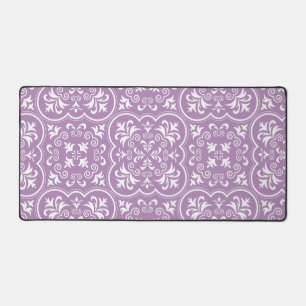 Damask African Violet Exclusive Monochrome Schreibtischunterlage
