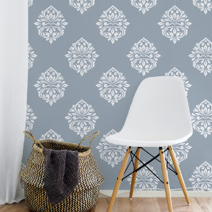 Damask Ambience Cadet Blue Tapete