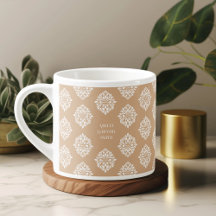 Damask Ambient Soft Beige Espresso Cup
