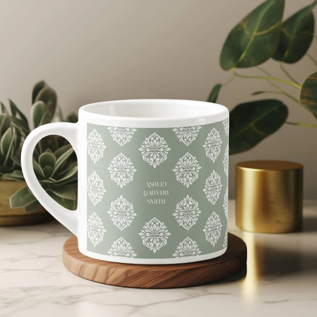 Damask Ambiente Blasses Olive Espresso Cup Espressotasse (Von Creator hochgeladen)