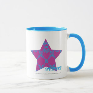 Damask Aqua-Lila 3 Tasse