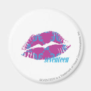 Damask Aqua-Lila Magnet