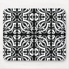 DAMASK - Black Background Mousepad