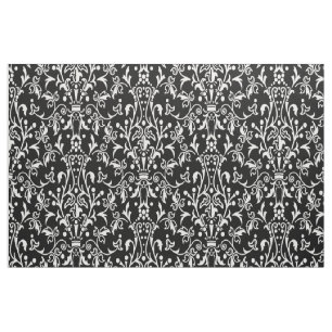 Damask Black & White Stoff