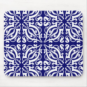 DAMASK - Blue Background Mousepad